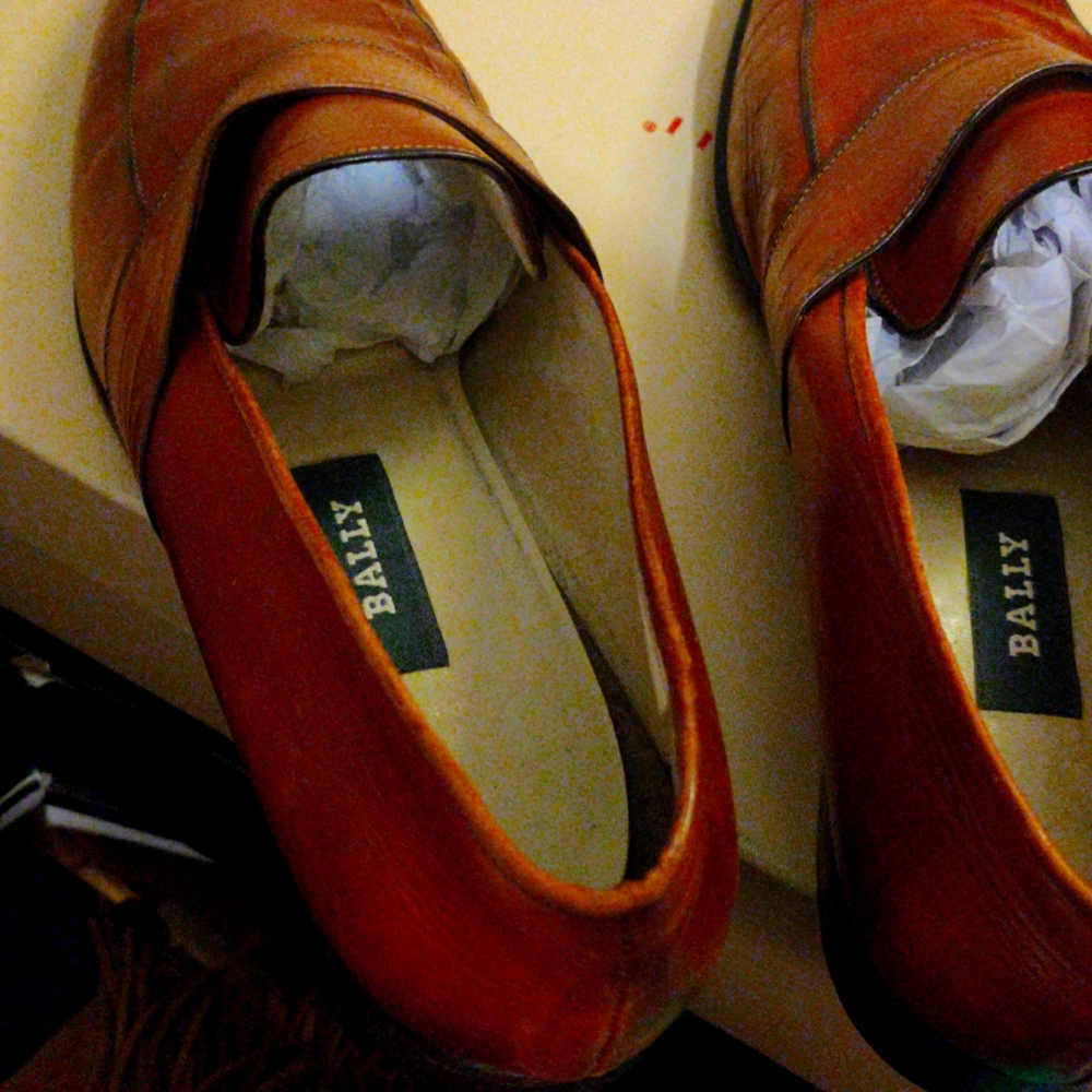 Leather loafers